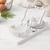 2 in 1 Stainless Steel Egg Cutter Slicer and Wedger for Boiled Eggs (1 Pc)