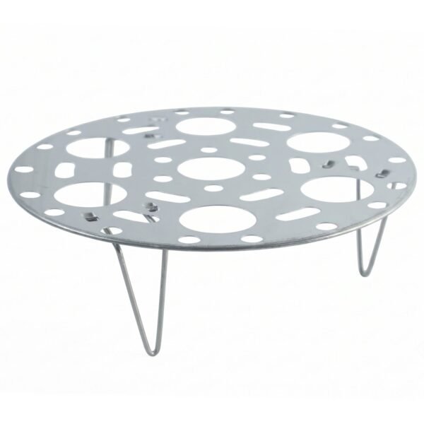Egg-Stand-7 Stainless Steel Round Egg Steamer Rack Folding Trivet Stand for Pot (1 Pc)