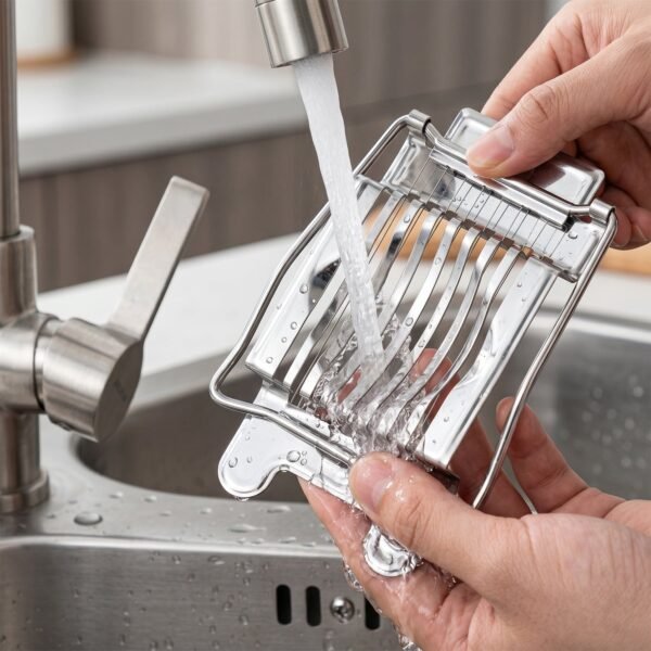 Stainless Steel Egg Slicer – Neat, Even Slices Every Time