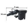 Electric Air Pump with 3 Nozzles for Inflatable Mattress and Pool Toys (1 Pc)