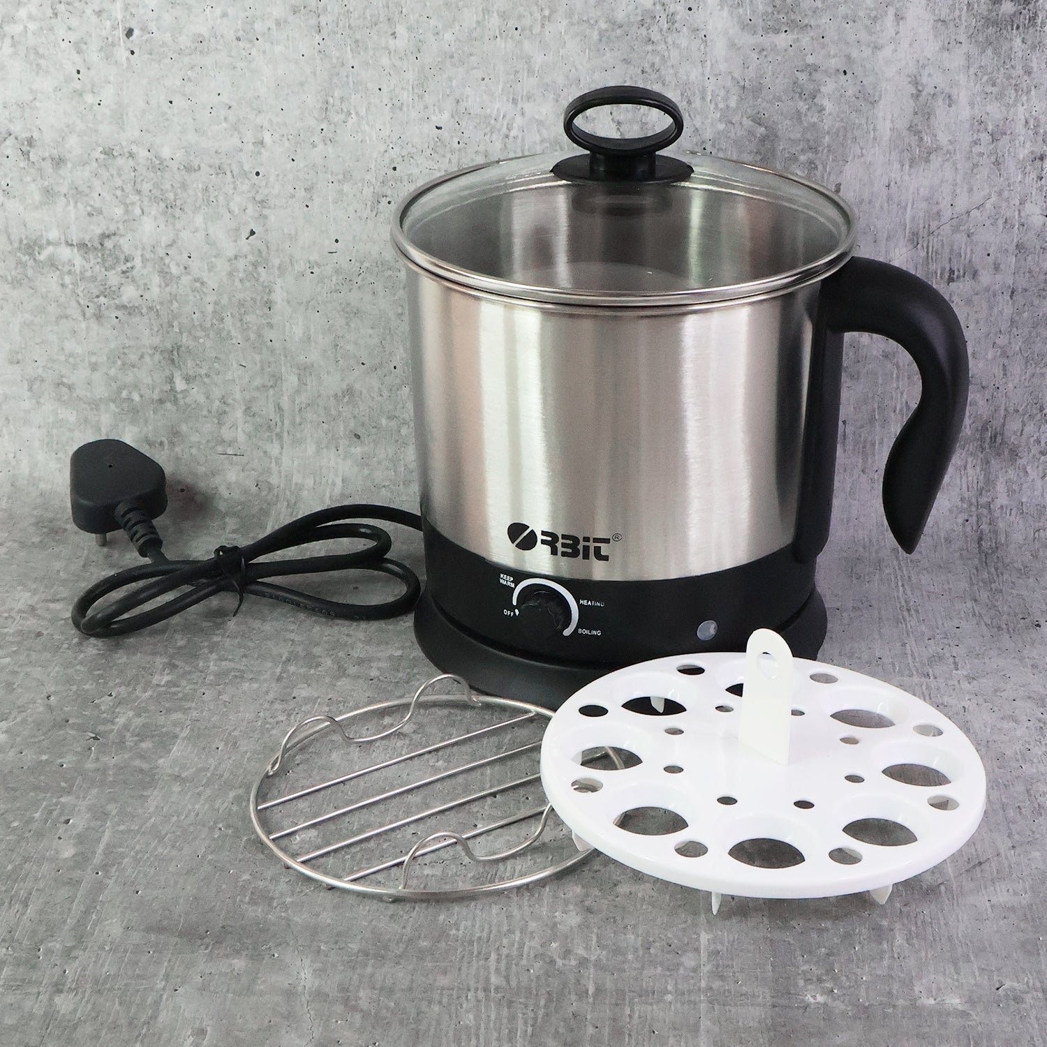 Electric Idli Cooker – 650W Stainless Steel Steamer for Healthy Meals