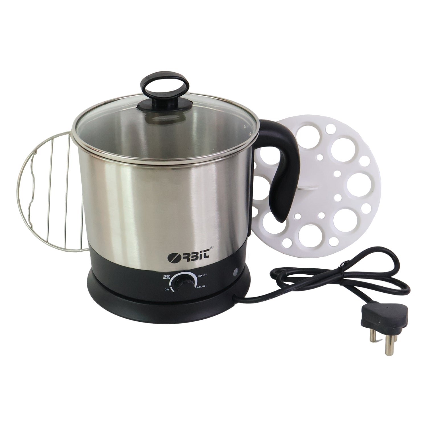 Electric Idli Cooker – 650W Stainless Steel Steamer for Healthy Meals