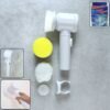 Electric Spin Cleaning Brush – 5 Replaceable Heads for Deep Clean