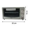 Electricaloven-size Electric Oven 12 Litre, 600W Mini OTG Oven Toaster Griller for Baking (1 Pc)