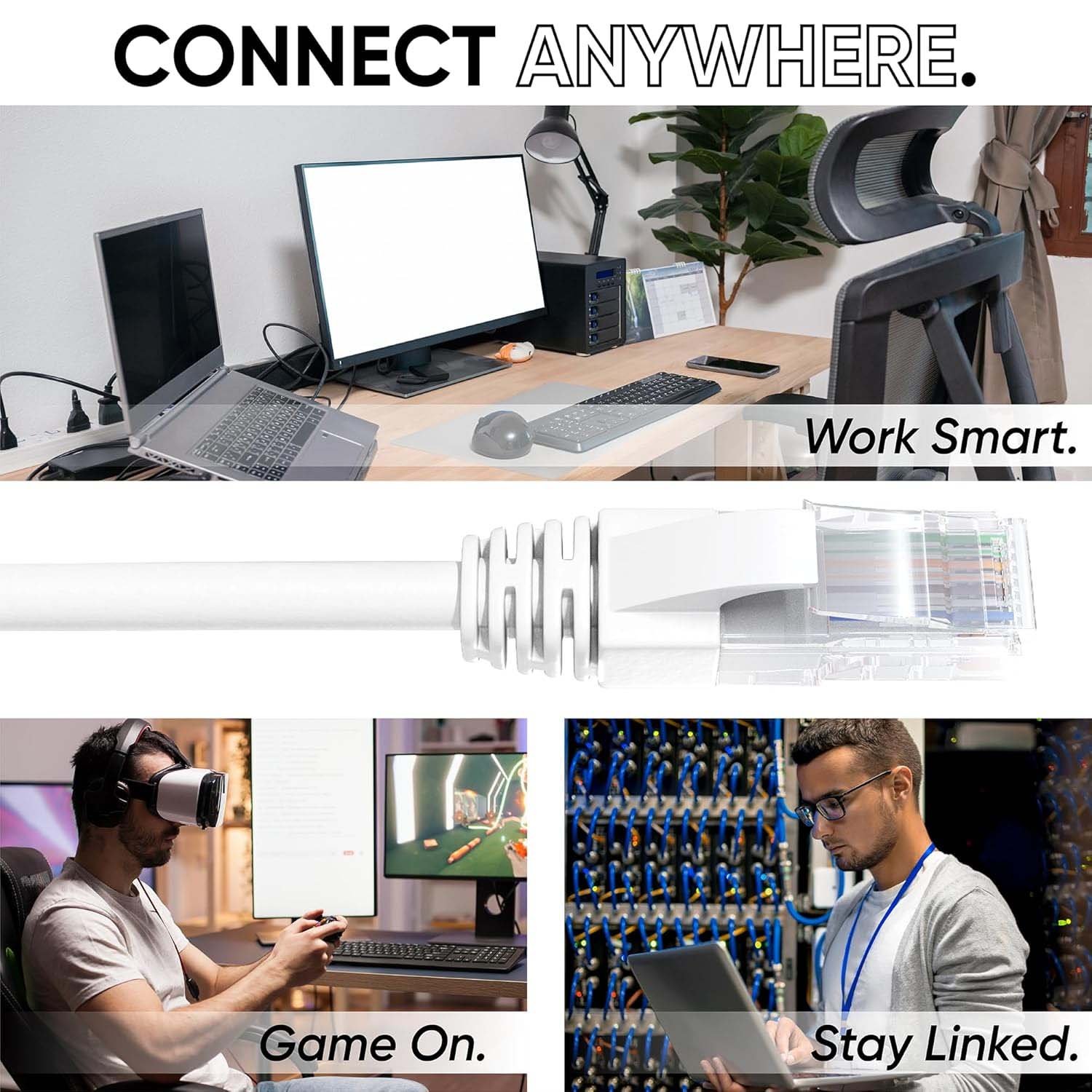Ethernet LAN Cable 1 Meter – High-Speed Stable Wired Connection