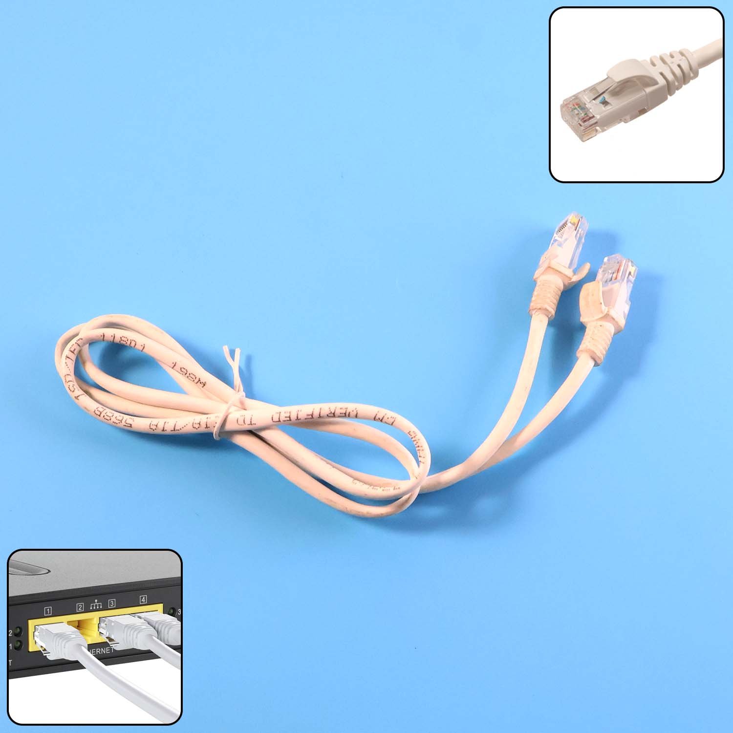 Ethernetcable2-WOSKU-01 Ethernet LAN Cable 1 Meter – High-Speed Stable Wired Connection