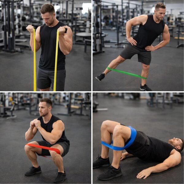 Elastic Resistance Exercise Bands – Full Body Workout Set for Home