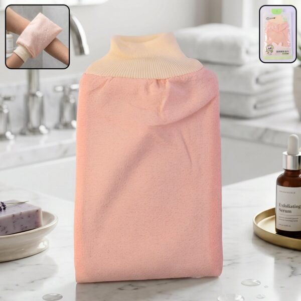 Soft Exfoliating Bath Scrub Glove – Gentle Skin Renewal Tool