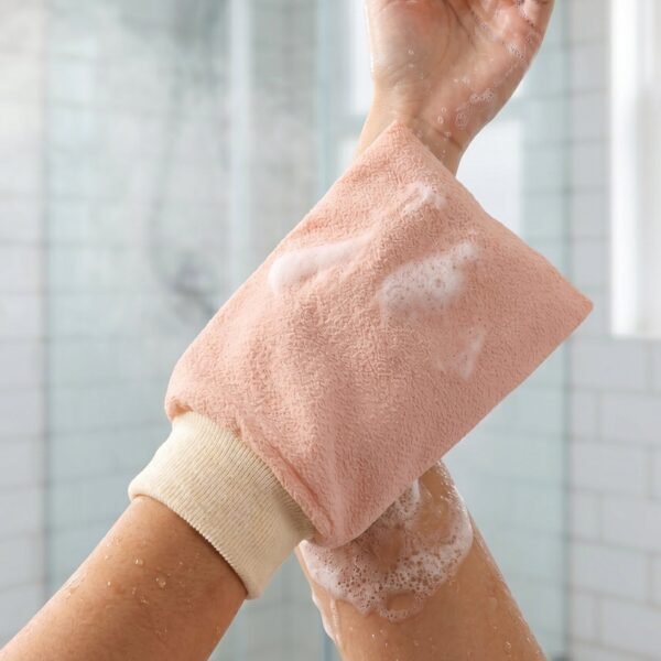 Soft Exfoliating Bath Scrub Glove – Gentle Skin Renewal Tool