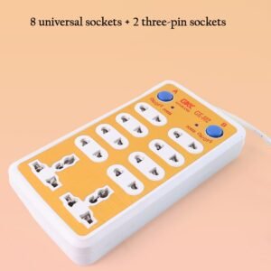 Extension Board – 10 Way 220V Universal Sockets for Home & Office | Tetherix
