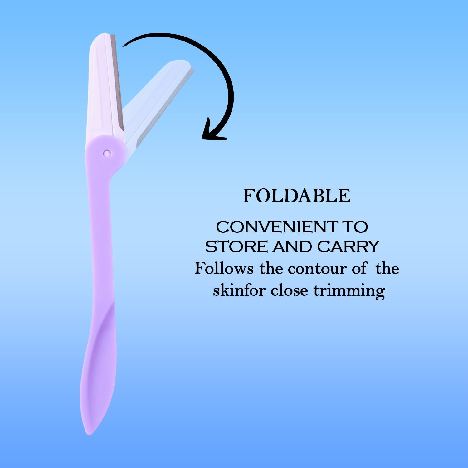 Eyebrow Razor with 3 Replaceable Blades – Precision Facial Grooming
