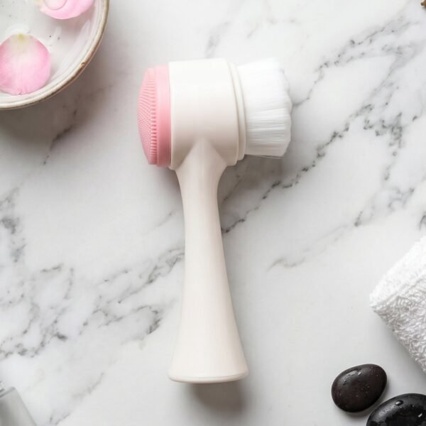 Facial Cleansing Brush – Dual-Sided Exfoliation & Massage for Clear Skin