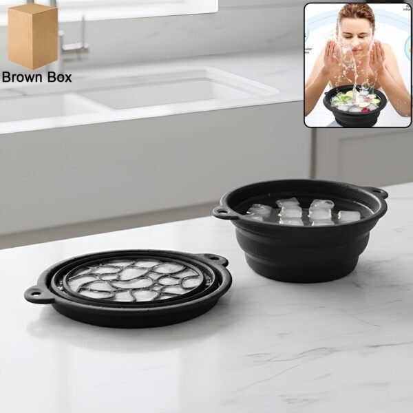 Silicone Ice Facial Bowl – Portable Foldable Cold Therapy, Face Bowl, FACIAL BOWL, ICE BOWL