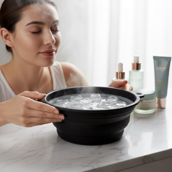 Silicone Ice Facial Bowl – Portable Foldable Cold Therapy, Face Bowl, FACIAL BOWL, ICE BOWL