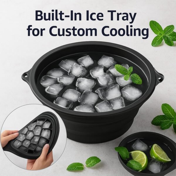 Silicone Ice Facial Bowl – Portable Foldable Cold Therapy, Face Bowl, FACIAL BOWL, ICE BOWL