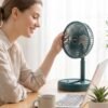 USB Powered Adjustable Height Table Fan for Desk Home and Office (1 Pc)