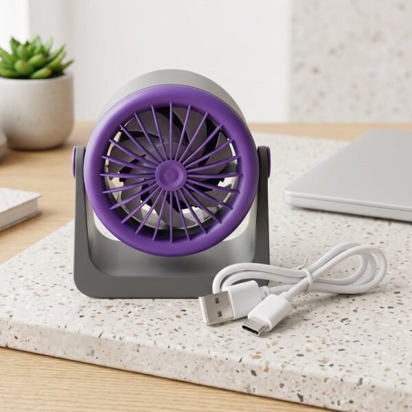 Personal Desktop Air Circulation Fan, Portable USB Desk Fan (1 Pc)