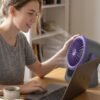 Personal Desktop Air Circulation Fan, Portable USB Desk Fan (1 Pc)