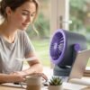 Fan_2_-4 Desktop Air Circulator Table Fan with Hanging Hook, Portable Desk Fan (1 Pc)