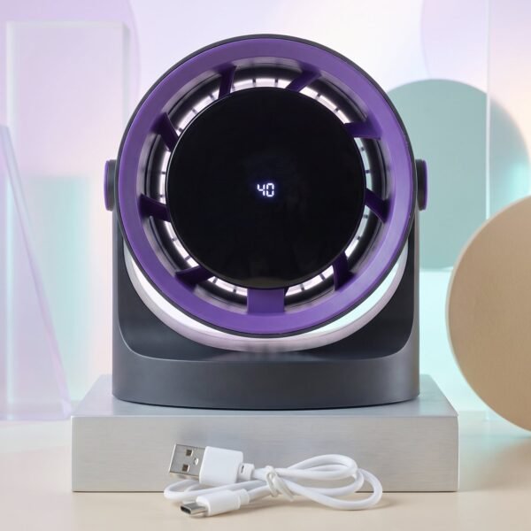 Fan_2_-5 Desktop Air Circulator Table Fan with Hanging Hook, Portable Desk Fan (1 Pc)