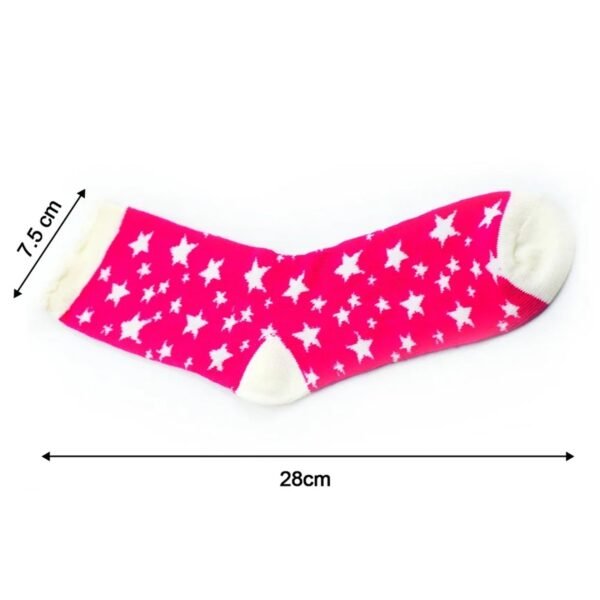 Soft Socks Comfortable Breathable Stretchable Assorted Design Colour (1 Pair)