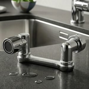 Adjustable 360° Rotating Faucet Head – Water Saving & Flexible Control