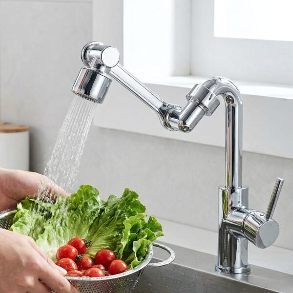 Adjustable 360° Rotating Faucet Head – Water Saving & Flexible Control