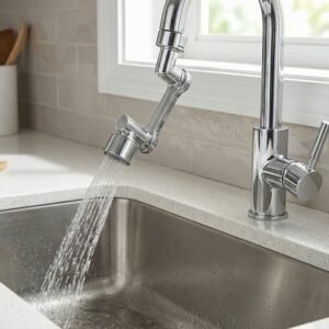 Adjustable 360° Rotating Faucet Head – Water Saving & Flexible Control