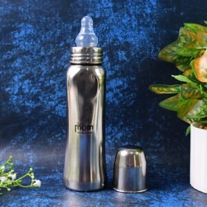 Anti-Colic Stainless Steel Feeding Bottle – 250ml Safe Comfort