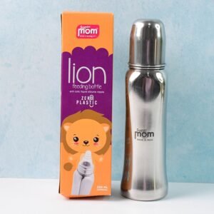 Anti-Colic Stainless Steel Feeding Bottle – 250ml Safe Comfort