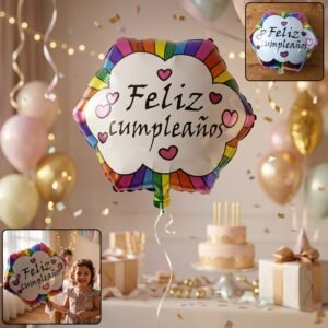 Feliz Cumpleanos Foil Balloon – Vibrant Birthday Decoration