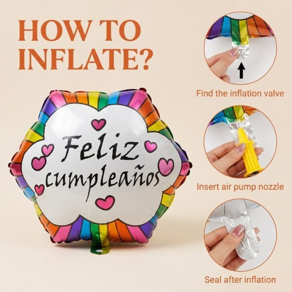 Feliz Cumpleanos Foil Balloon – Vibrant Birthday Decoration