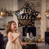 Black Star Feliz Ano Nuevo Foil Balloon – Bright Festive Decor