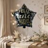Black Star Feliz Ano Nuevo Foil Balloon – Bright Festive Decor