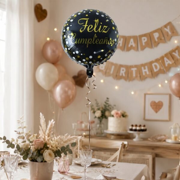 Feliz Cumpleanos Foil Balloon – Bright Party Decor for Birthdays