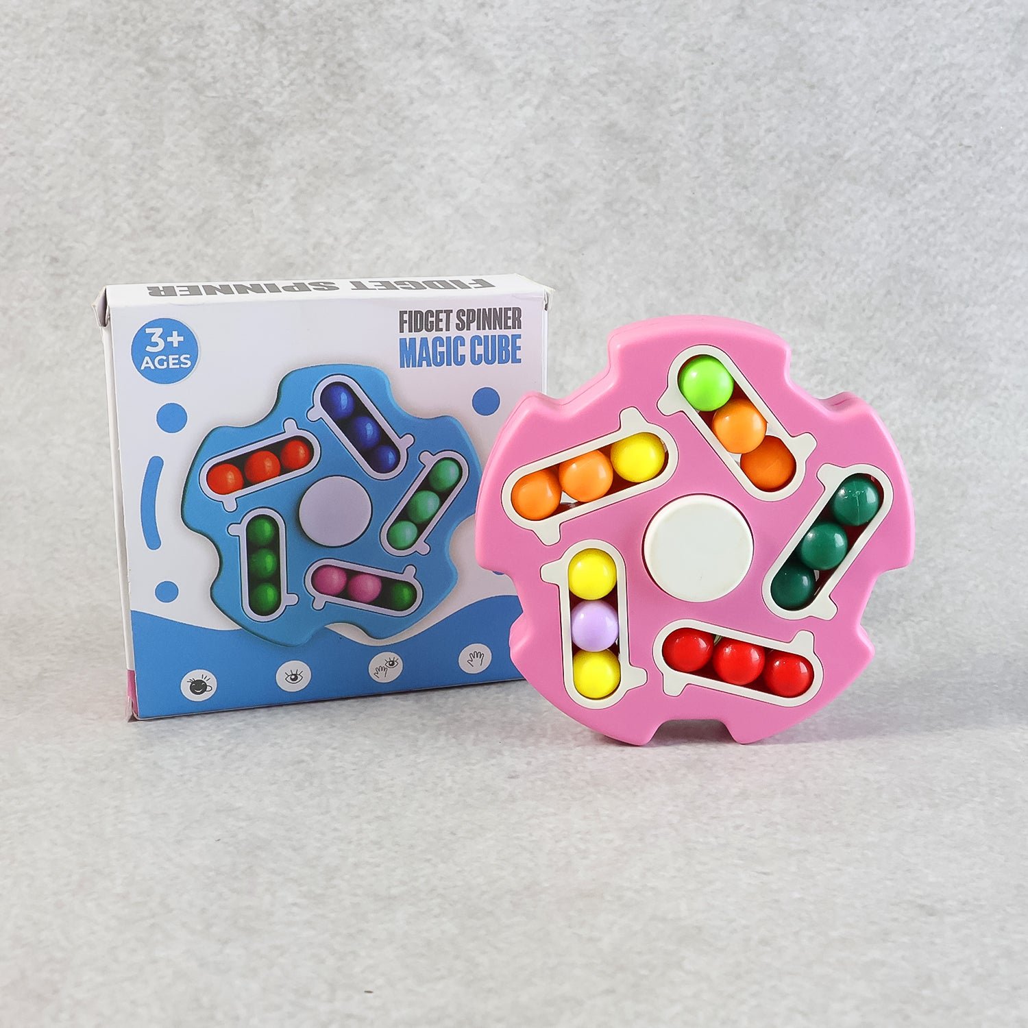 Fidget Magic Cube Spinner Toy – Stress Relief & Focus Enhancer