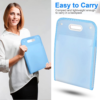 FileFolder-05 13 Pocket Document File Folder – Expanding Plastic with Handle