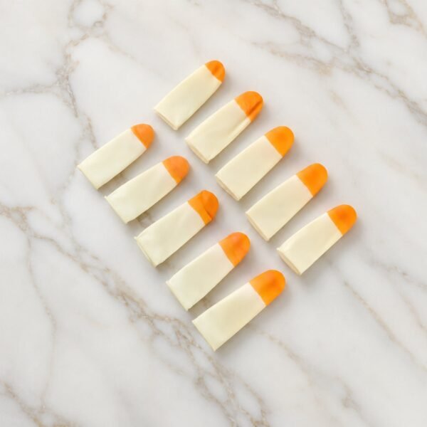 FingerProtector-03 Silicone Finger Protector Caps, Reusable Anti Slip Fingertip Covers (10 Pcs Set)