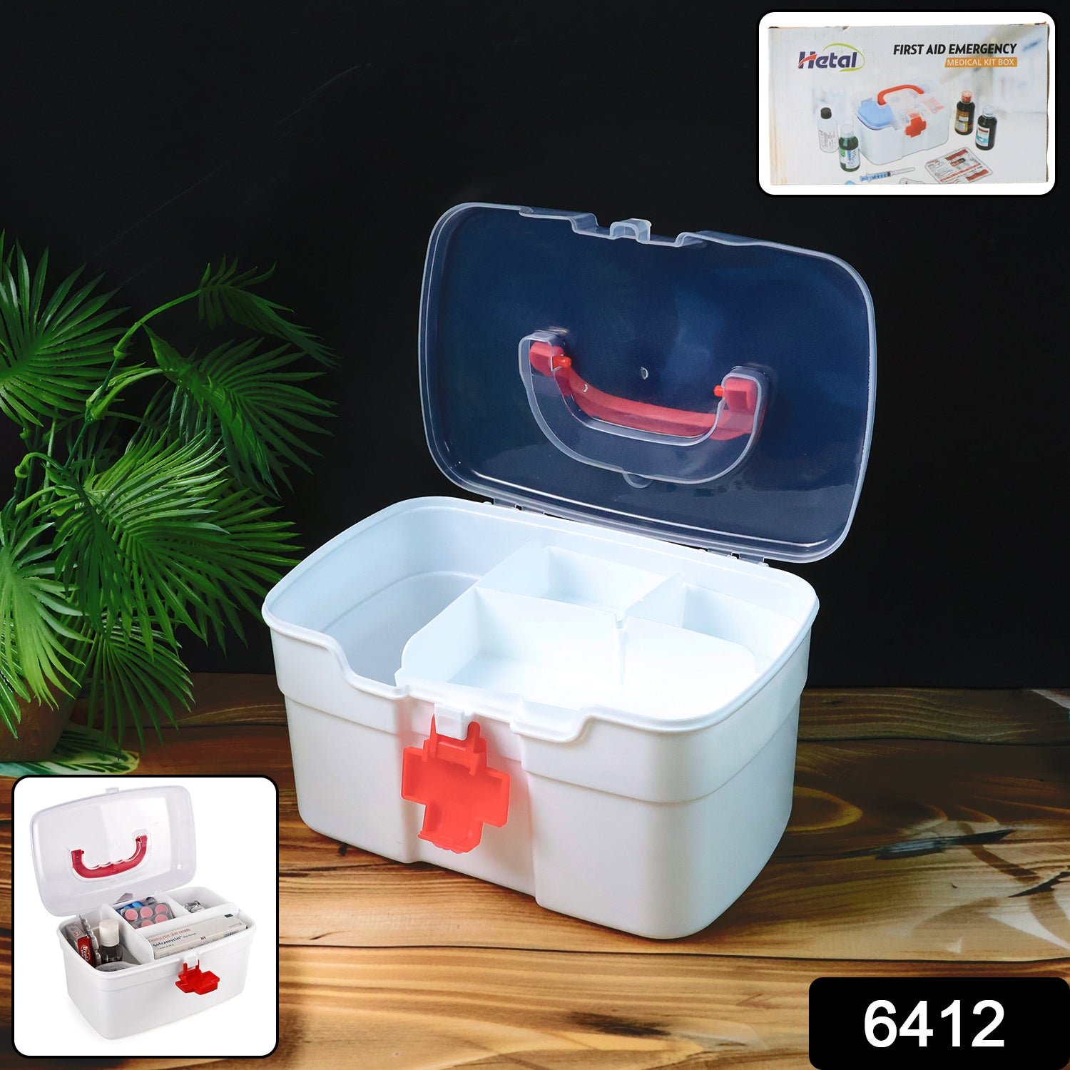 First Aid Box – Portable Medicine Storage with Tray | Organivo