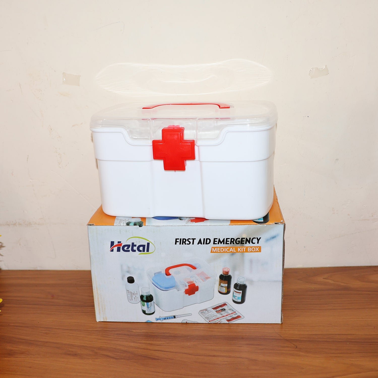 First Aid Box – Portable Medicine Storage with Tray | Organivo