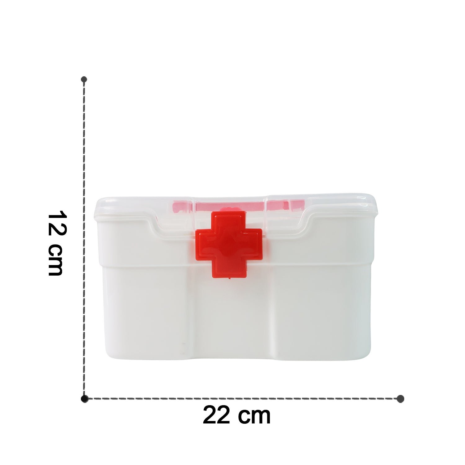 First Aid Box – Portable Medicine Storage with Tray | Organivo