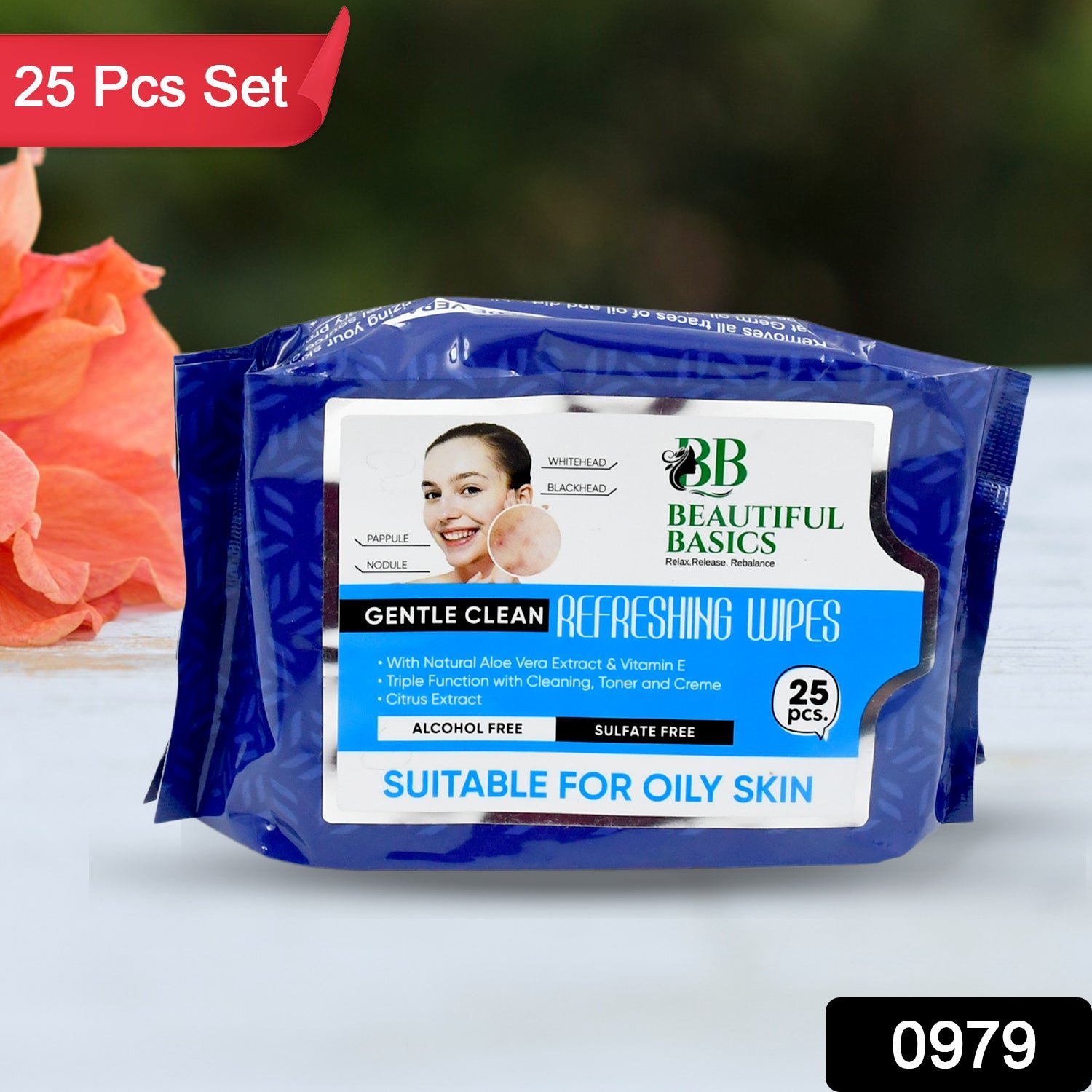 Facial Cleansing Wet Wipes – Fruit Extract, 25 Count | Beautiful Basics