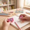 Kids School Stationery Set 4 In 1 Flexible Pencils Eraser Sharpener (1 Set)