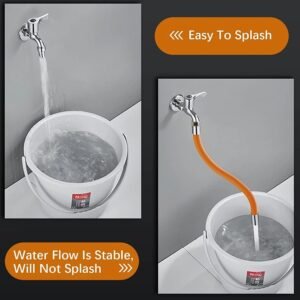 Flexible Silicone Water Tap Extender – 44cm Reach & Easy Installation