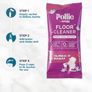 Lavender Floor Cleaner Sachet – Concentrated Streak-Free 50 Gm