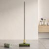 2 In 1 Long Handle Floor Scrubbing Brush with Wiper for Bathroom (1 Pc)