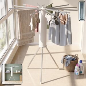 Foldable Octopus Clothes Drying Rack Stand Tripod Cloth Hanger for Home (1 Pc)