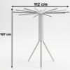 Foldable Octopus Clothes Drying Rack Stand Tripod Cloth Hanger for Home (1 Pc)