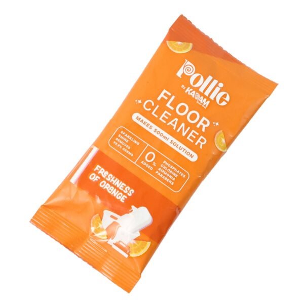 FloorCleaner-04 Concentrated Floor Cleaner Sachet – Quick-Dry Orange Fresh Shine