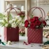 Foldable Flower Packaging Bag – Reusable and Water-Resistant